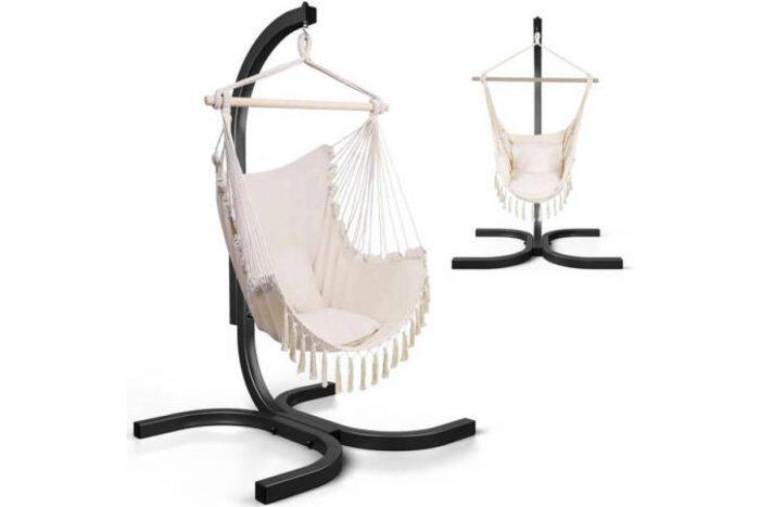 Крісло кокон каркас Бежевий Brazilian Beige Boho Зручне Крісло кокон каркас Елегантне підвісне крісло для вашого комфорту - Зображення 2