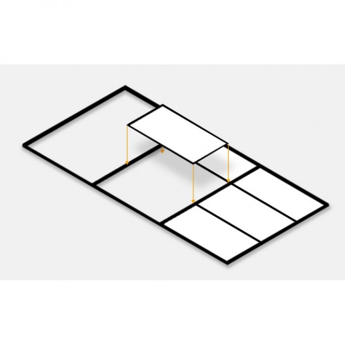 Стельова підвісна рама для шестикутної панелі освітлення чорний Hexagon - Зображення 2