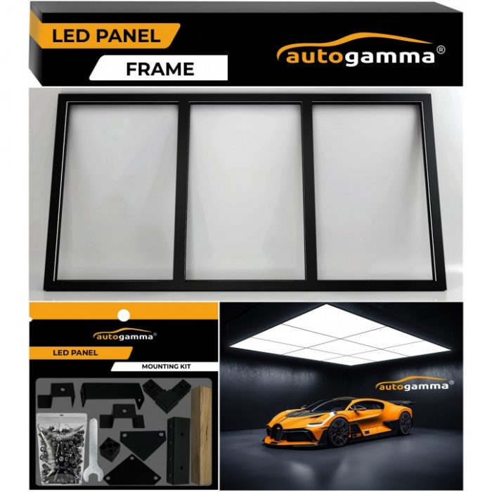 Стельова підвісна рама для шестикутної панелі освітлення чорний Hexagon - Зображення 3