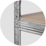 Металевий складський стелаж набір 2 шт. 150 x 75 x 30 см Plonos PL-700 - Економне рішення - Зображення 8