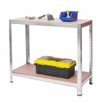 Металевий складський стелаж набір 2 шт 180 x 90 x 40 см Plonos PL-702 - Ідеальний для складів - Зображення 6