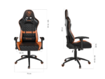 Ігрове крісло Draco CRF193 Orange - Зображення 6