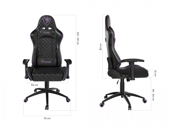 Ігрове крісло Draco CRF190 PINK - Зображення 3