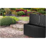 Садова скриня 109 x 51 x 55 см 270 л чорна - Для зберігання інструментів - Зображення 9