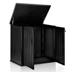 Садова скриня 116 x 112,5 x 71 см 775 л чорна - Великі об'єми для зберігання - Зображення 5