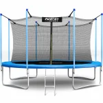 Батут садовий 13ft/404 см з внутрішньою сіткою та драбинкою Neo-Sport - Для безпечних і веселих стрибків - Зображення 5
