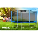 Батут садовий 13ft/404 см з зовнішньою сіткою та драбинкою Neo-Sport - Для великих просторів та веселощів - Зображення 8
