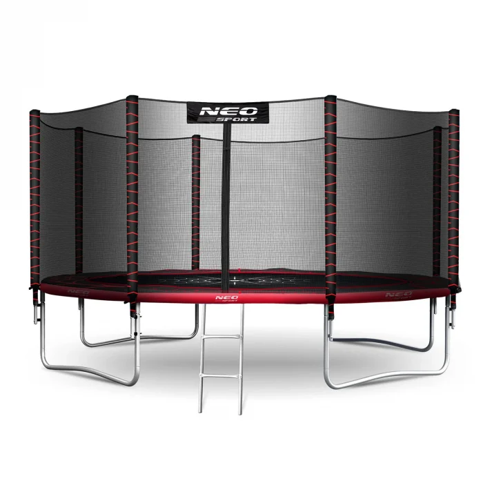 trampolina-ogrodowa-13ft-404c_50547 Батут садовий 13ft/404 см з зовнішньою сіткою та драбинкою Neo-Sport - Простір і безпека для активних дітей - Зображення 2