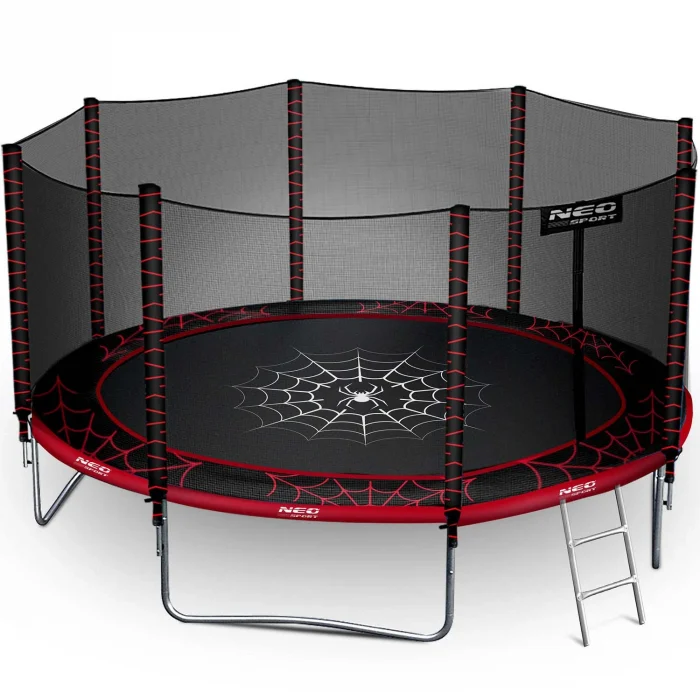 trampolina-ogrodowa-13ft-404c_50555 Батут садовий 13ft/404 см з зовнішньою сіткою та драбинкою Neo-Sport - Простір і безпека для активних дітей - Зображення 10