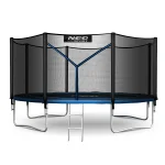 Батут садовий 13ft/404 см з зовнішньою сіткою та драбинкою Neo-Sport - Додатковий захист для вашої безпеки - Зображення 2