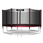 Батут садовий 14ft/435 см з зовнішньою сіткою та драбинкою Neo-Sport - Комфорт і безпека для усієї родини - Зображення 2