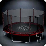 Батут садовий 14ft/435 см з зовнішньою сіткою та драбинкою Neo-Sport - Комфорт і безпека для усієї родини - Зображення 5