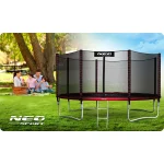 Батут садовий 14ft/435 см з зовнішньою сіткою та драбинкою Neo-Sport - Комфорт і безпека для усієї родини - Зображення 7