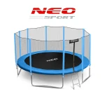 Батут садовий 15ft/465 см з зовнішньою сіткою та драбинкою Neo-Sport - Просторий і надійний для великої родини - Зображення 3