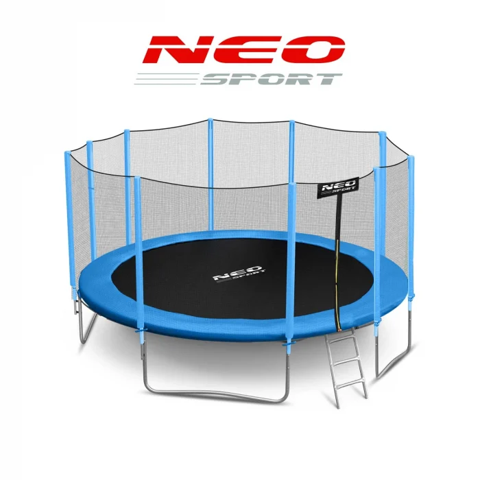trampolina-ogrodowa-15ft-465c_28405 Батут садовий 15ft/465 см з зовнішньою сіткою та драбинкою Neo-Sport - Просторий і надійний для великої родини - Зображення 3
