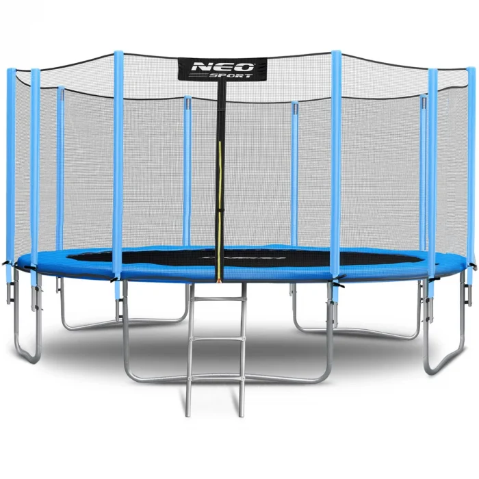 trampolina-ogrodowa-15ft-465c_28410 Батут садовий 15ft/465 см з зовнішньою сіткою та драбинкою Neo-Sport - Просторий і надійний для великої родини - Зображення 7