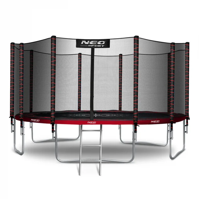 Батут садовий 15ft/465 см з зовнішньою сіткою та драбинкою Neo-Sport - Ідеальний для активного відпочинку - Зображення 2