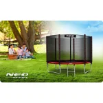 Батут садовий 6ft/183 см з зовнішньою сіткою та драбинкою Neo-Sport - Компактний та безпечний для дітей - Зображення 7