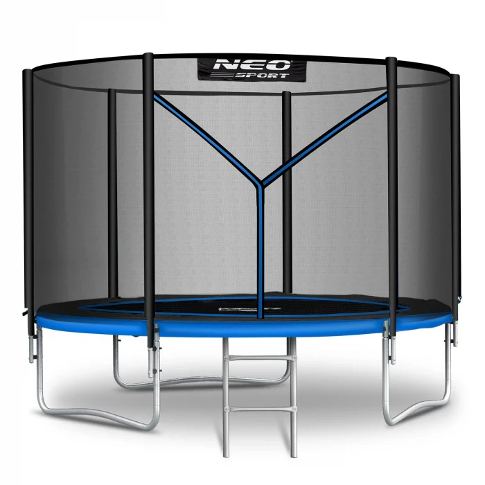 Батут садовий 6ft/183 см з зовнішньою сіткою та драбинкою Neo-Sport - Компактний і безпечний для дітей - Зображення 2