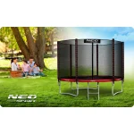 Батут садовий 8ft/252 см з зовнішньою сіткою та драбинкою Neo-Sport - Додатковий комфорт та безпека - Зображення 7