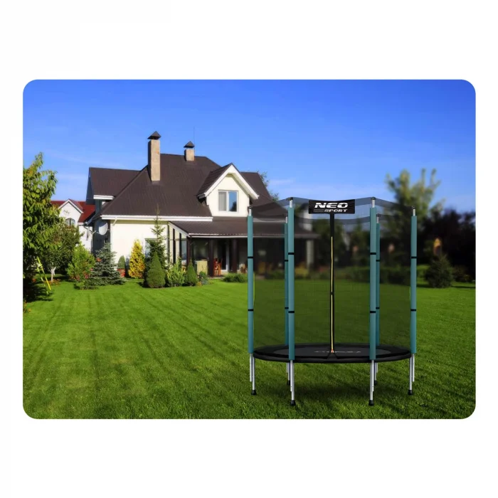 Батут садовий для дітей 140 см 4,5ft Neo-Sport - Веселий і безпечний для малечі - Зображення 3