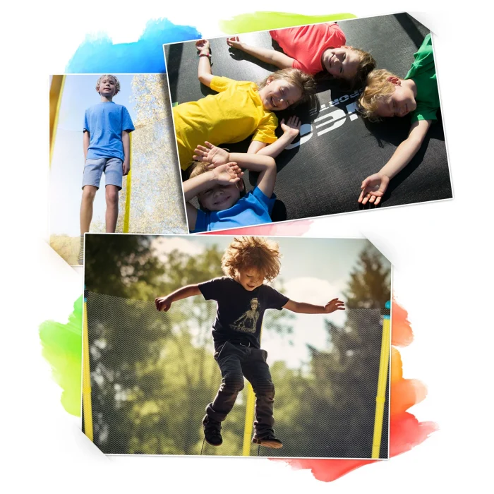 Батут садовий для дітей 140 см 4,5ft Neo-Sport - Дитячий веселий і безпечний тренажер - Зображення 12