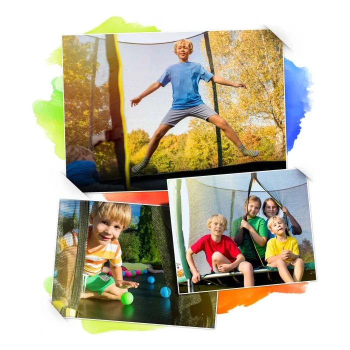 Батут садовий профільований 10ft/312 см з внутрішньою сіткою Neo-Sport - Просторий і зручний для активних ігор - Зображення 4