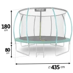 Батут садовий профільований 14ft/435 см з внутрішньою сіткою Neo-Sport - Надійний та зручний для активного відпочинку - Зображення 11