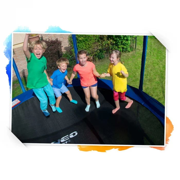 trampolina-ogrodowa-profilowa_28655 Батут садовий профільований 8ft/252 см з внутрішньою сіткою Neo-Sport - Для активного дозвілля - Зображення 10