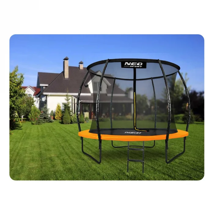 trampolina-ogrodowa-profilowa_28658 Батут садовий профільований 8ft/252 см з внутрішньою сіткою Neo-Sport - Для активного дозвілля - Зображення 2