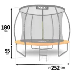 Батут садовий профільований 8ft/252 см з внутрішньою сіткою Neo-Sport - Для активного дозвілля - Зображення 13