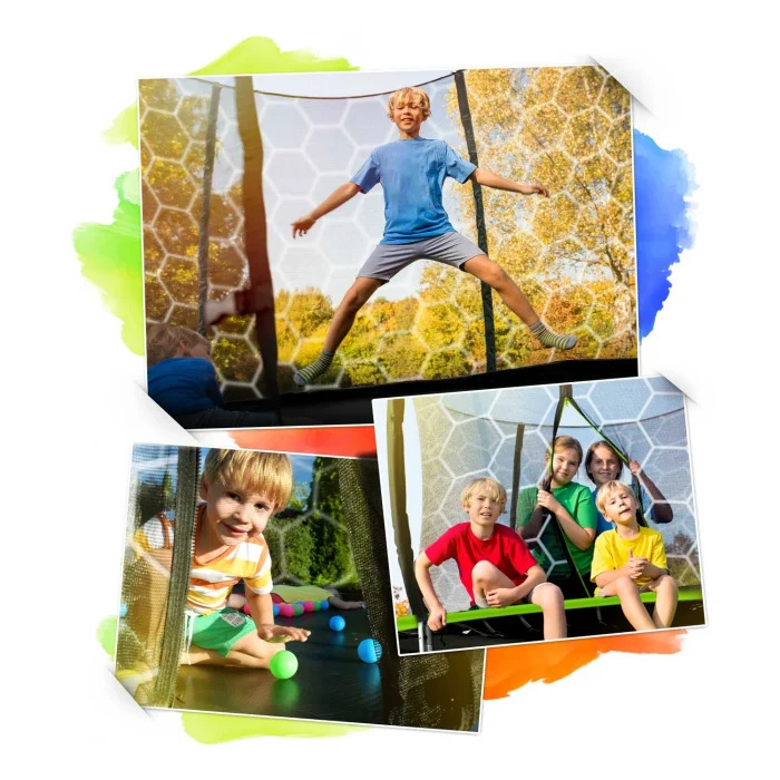 Батут садовий профільований 8ft/252 см з внутрішньою сіткою Neo-Sport - Ідеальний для відпочинку та розваг - Зображення 10