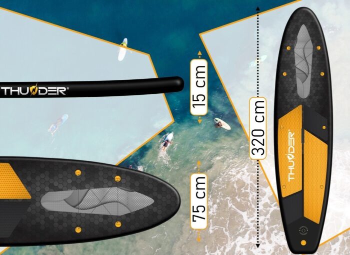 Надувна SUP дошка Thunder IPPO  RAVEN 320 - Зображення 5