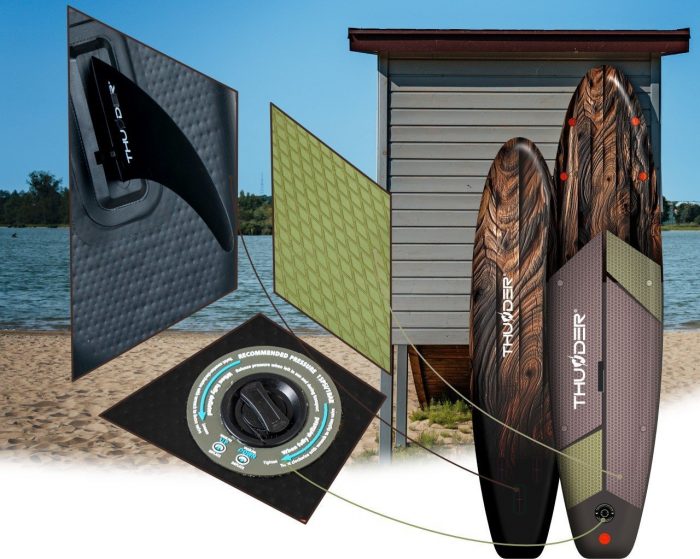 12894252_9_f SUP дошка THUNDER WOOD 320 см. - Зображення 4