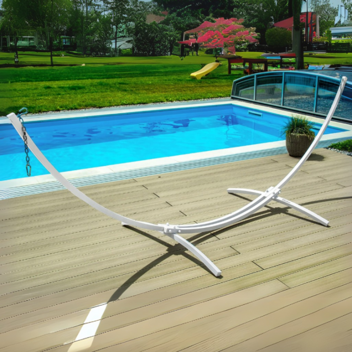 3712019005e31f721d47054aba149459 Каркас для гамака Go Garden OASIS WHITE до 250 кг Елегантність та надійність - Зображення 6