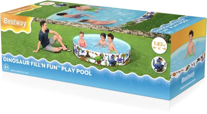 442904465 Басейн каркасний Bestway DINO 55022-літо повне пригод. - Зображення 7