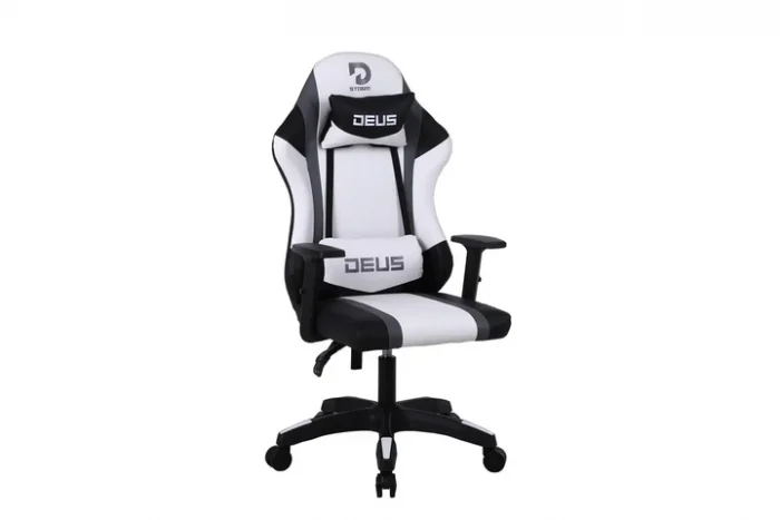 535304688 Геймерське крісло Deus Storm White - Зображення 1