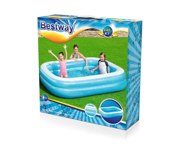 Великий надувний басейн 262x175x51 - BESTWAY 54006 - Зображення 7