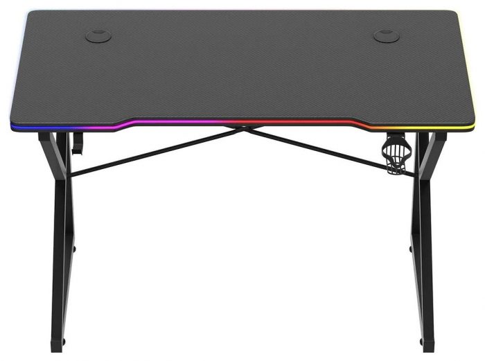 Huzaro Hero 1.7 RGB Ігровий стіл чорний стиль підсвітка та зручність у кожній деталі - Зображення 4