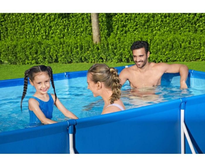 Прямокутний каркасний садовий басейн 300х201х66 см Bestway 56411 - Зображення 5