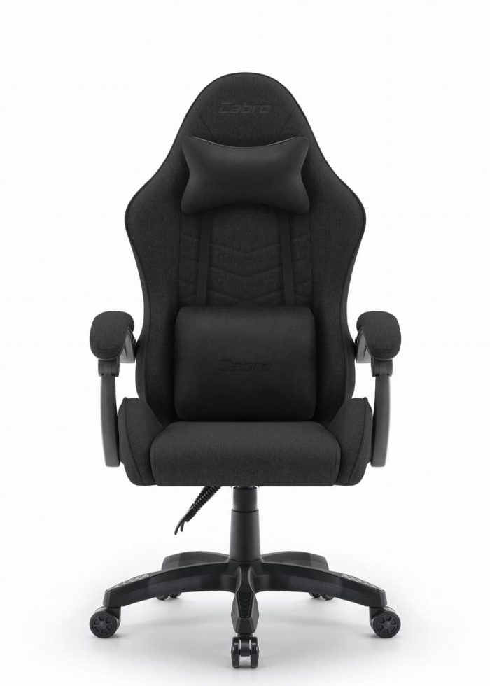 Ігрове крісло CABRO C500 Black fabric чорний стильний дизайн та зручність для геймерів - Зображення 2