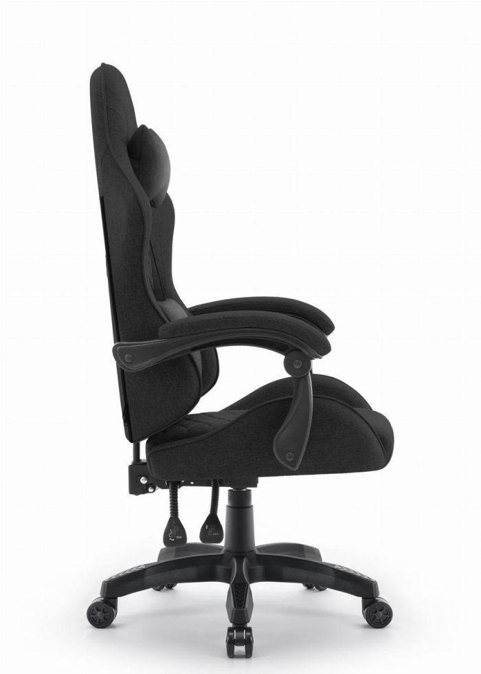 Ігрове крісло CABRO C500 Black fabric чорний стильний дизайн та зручність для геймерів - Зображення 4