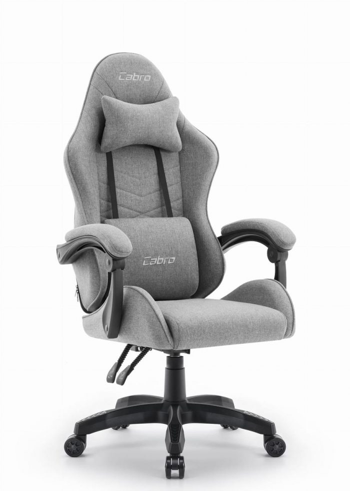 Ігрове крісло CABRO C500 FABRIC Grey black ідеальне поєднання комфорту та стилю для геймерів - Зображення 4