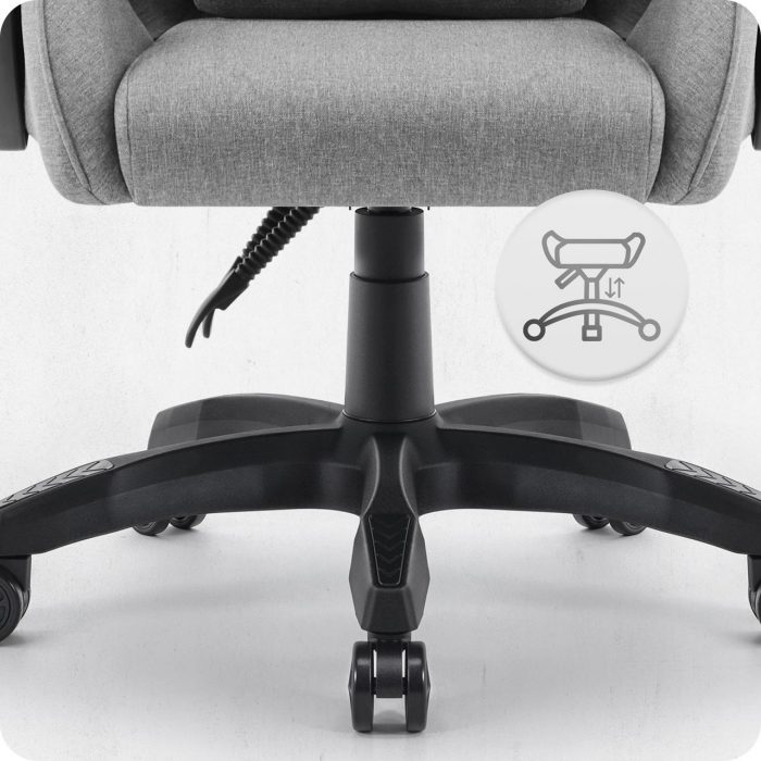 Ігрове крісло CABRO C500 FABRIC Grey black ідеальне поєднання комфорту та стилю для геймерів - Зображення 6