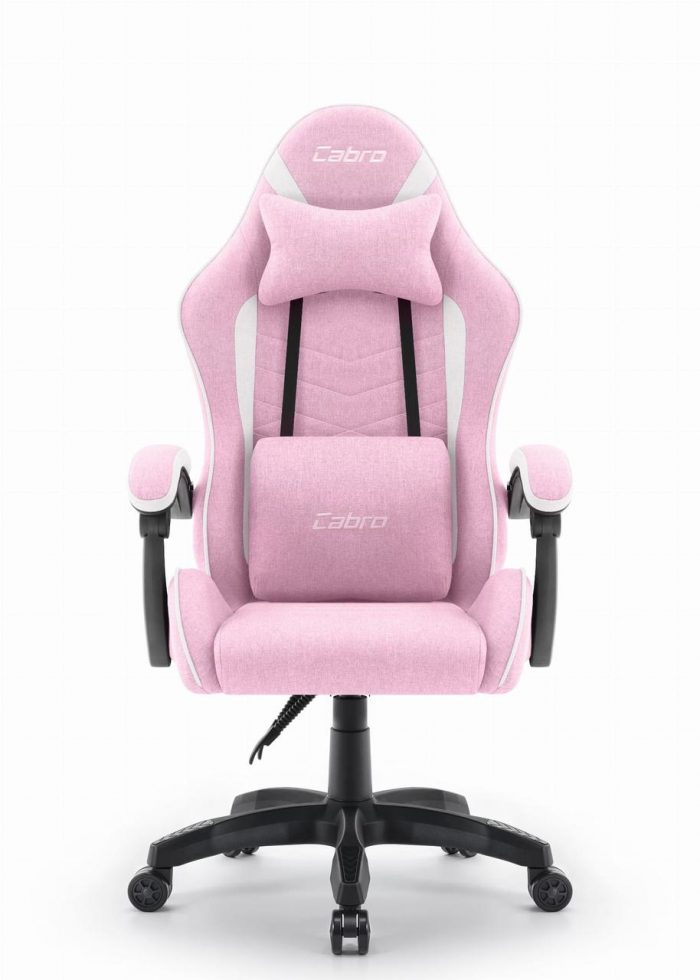 Ігрове крісло CABRO C500 Fabric pinc white (рожеве) стиль та комфорт у кожній деталі для геймерів - Зображення 5
