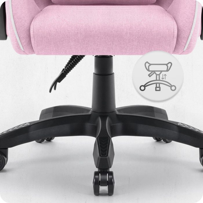 Ігрове крісло CABRO C500 Fabric pinc white (рожеве) стиль та комфорт у кожній деталі для геймерів - Зображення 4