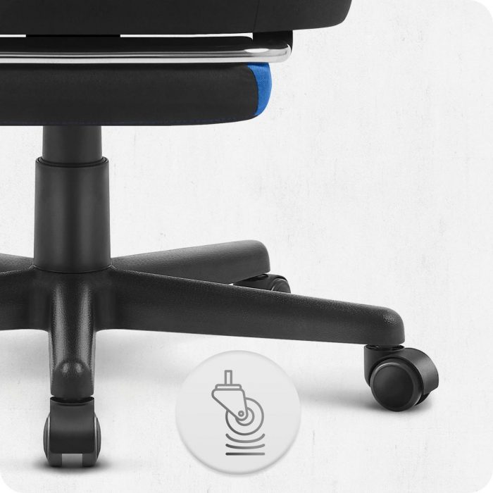 Ігрове крісло Cabro C502 FABRIC чорно-синій комфорт та стиль для тривалих ігор - Зображення 6