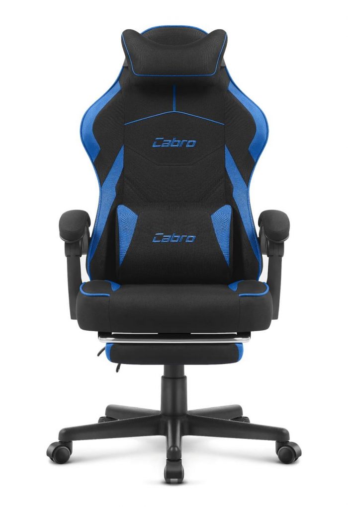 Ігрове крісло Cabro C502 FABRIC чорно-синій комфорт та стиль для тривалих ігор - Зображення 2