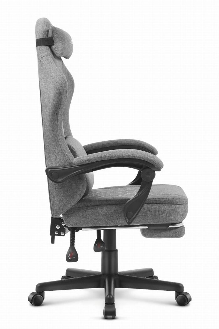 Ігрове крісло CABRO C503 FABRIC Сіре елегантний дизайн та комфорт для геймерів - Зображення 3