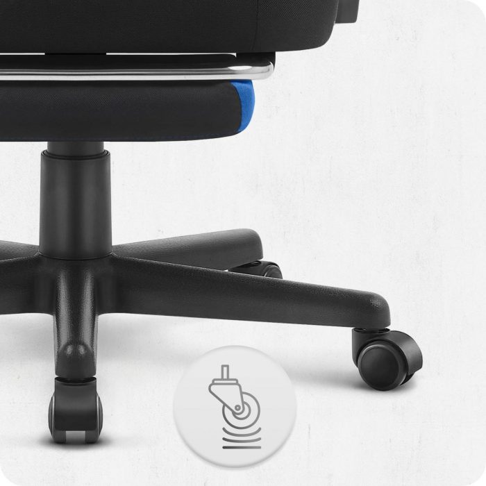 Ігрове крісло CABRO C504 FABRIC FABRIC Чорно-Синій ідеальний вибір для комфорту та стилю геймерів - Зображення 4